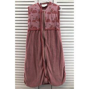 Ikea Size 6-12M Pink Flamingo Velour Sleepsack